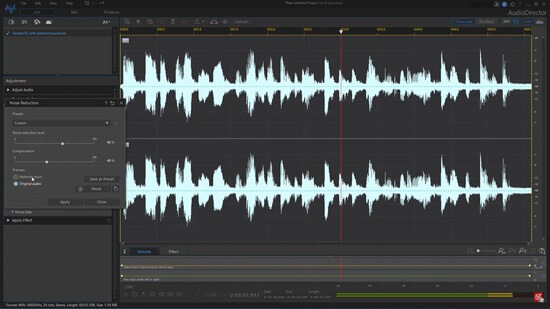 audiodirector sound editing software