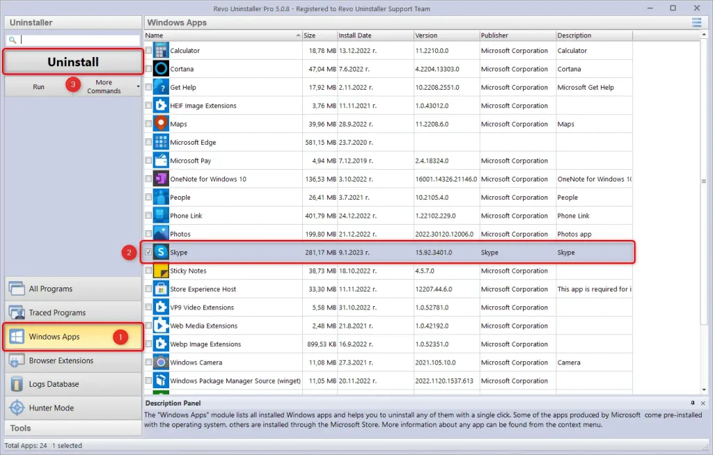 revo uninstaller program