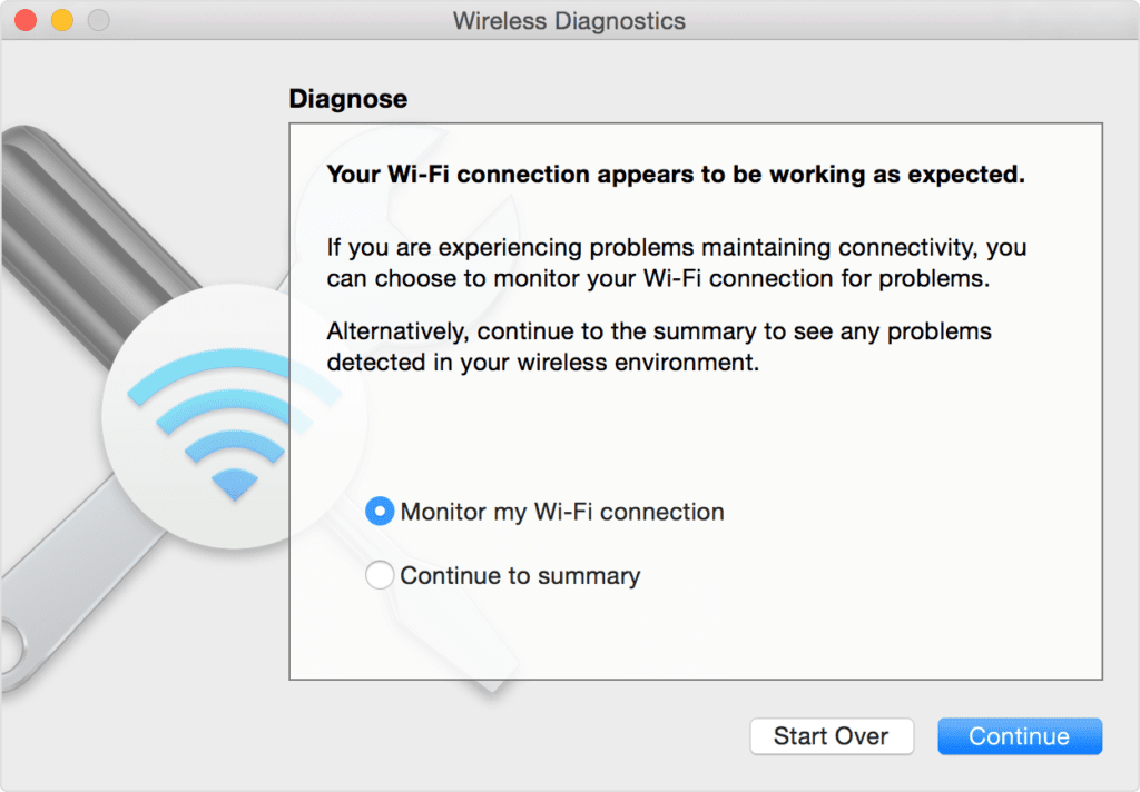 Monitor Wi-Fi connection