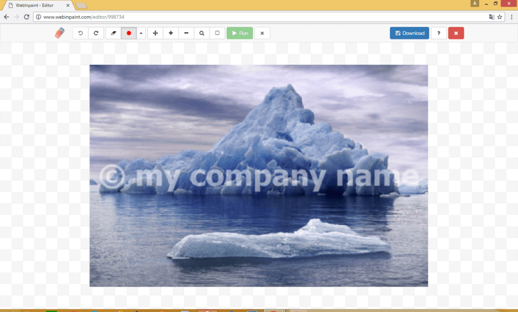 photo containing watermark