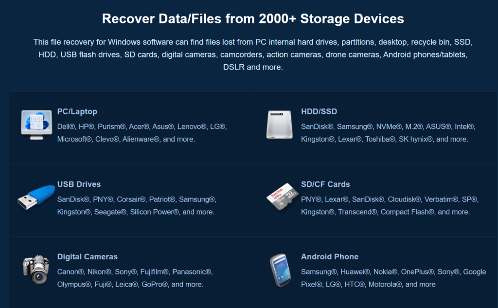Supported Devices 