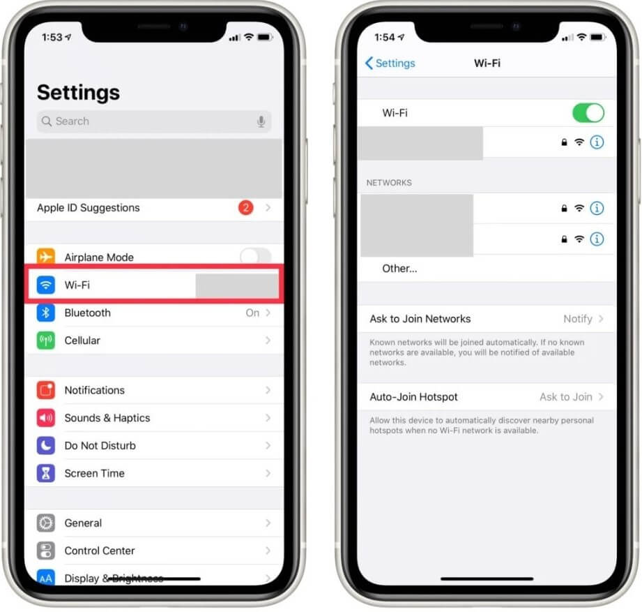 WiFi connection