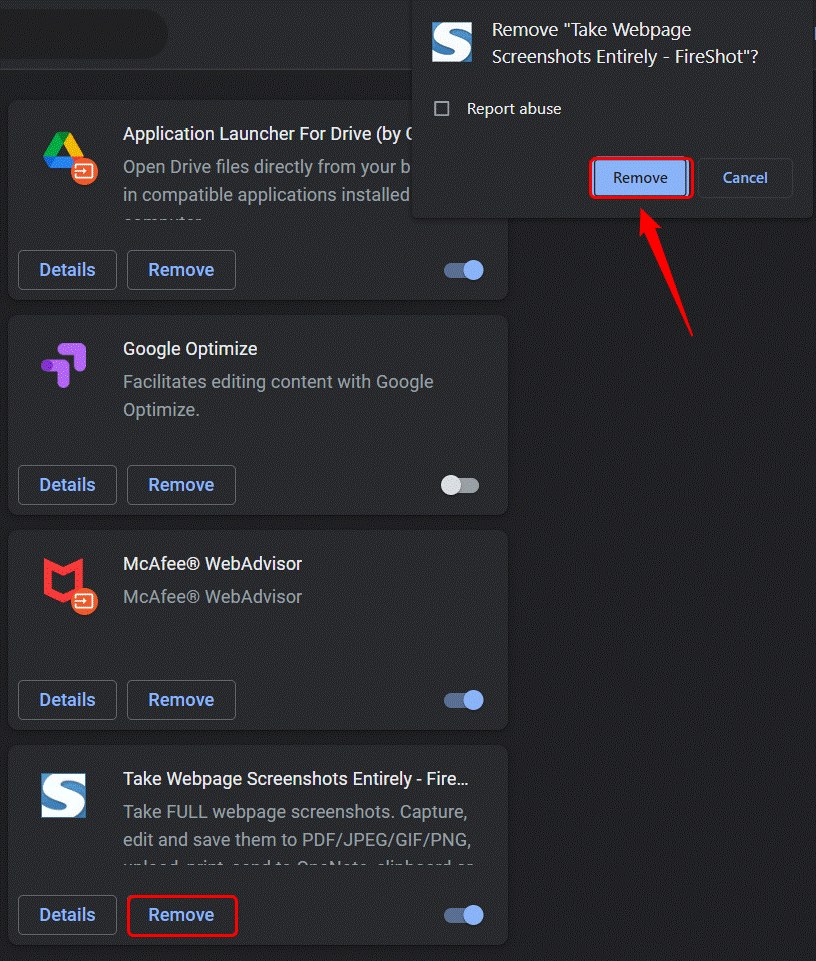 Uninstall Your Browser Extensions