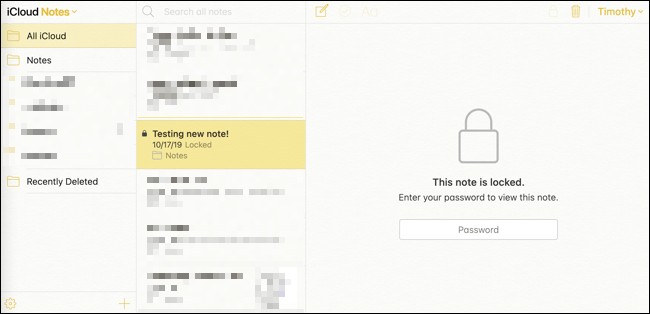 Apple's Notes app