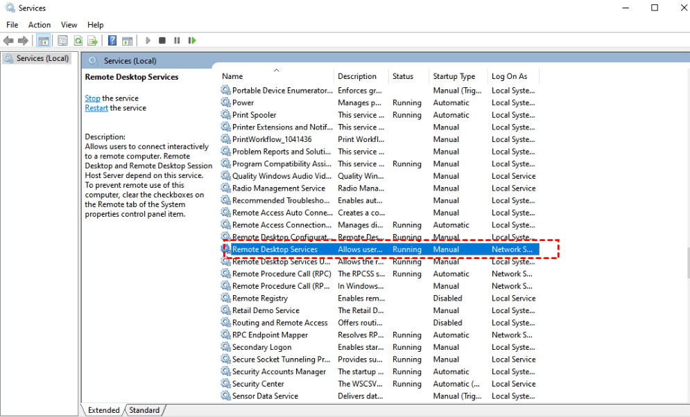  remote desktop services