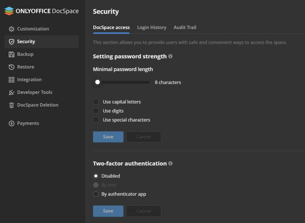 Advanced Security Features