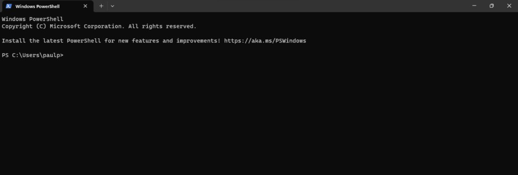 Windows PowerShell