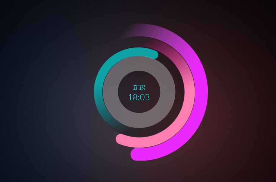 Circular Clock Skin for Windows 11