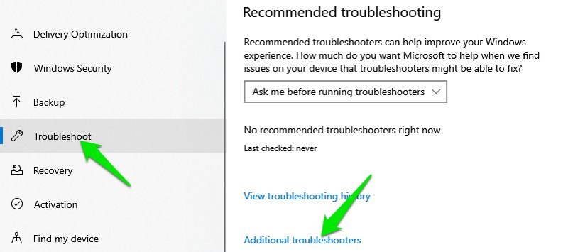 Run Hardware and Devices Troubleshooter