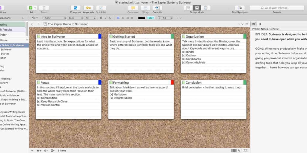Scrivener script writer