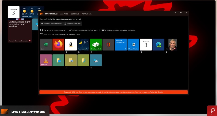Livetiles Anywhere