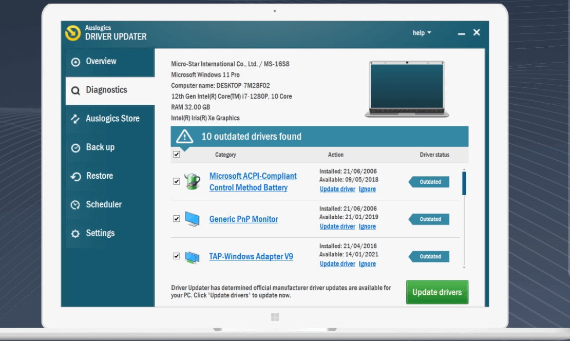 auslogic driver updater review