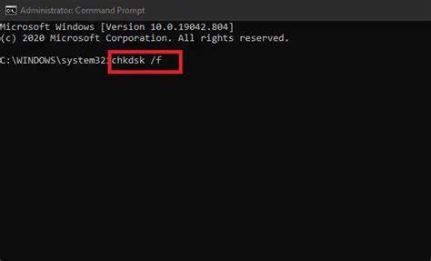 Run CHKDSK