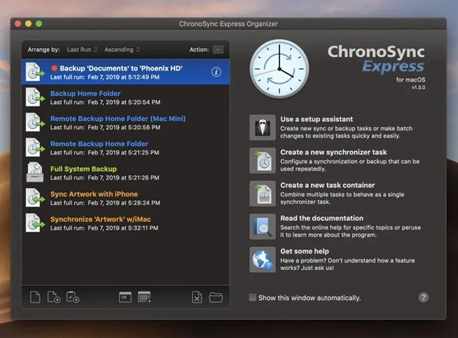 Chrono Sync Mac best backup software
