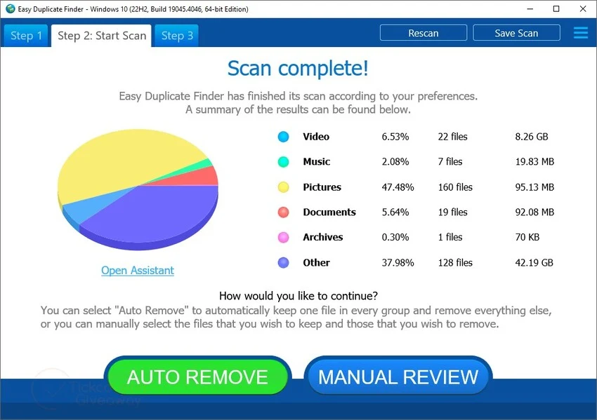 auto remove using easy duplicate finder
