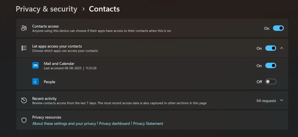 contact access management