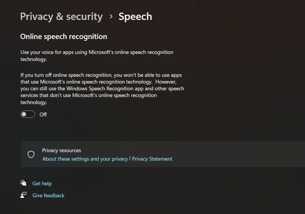 speech recognition